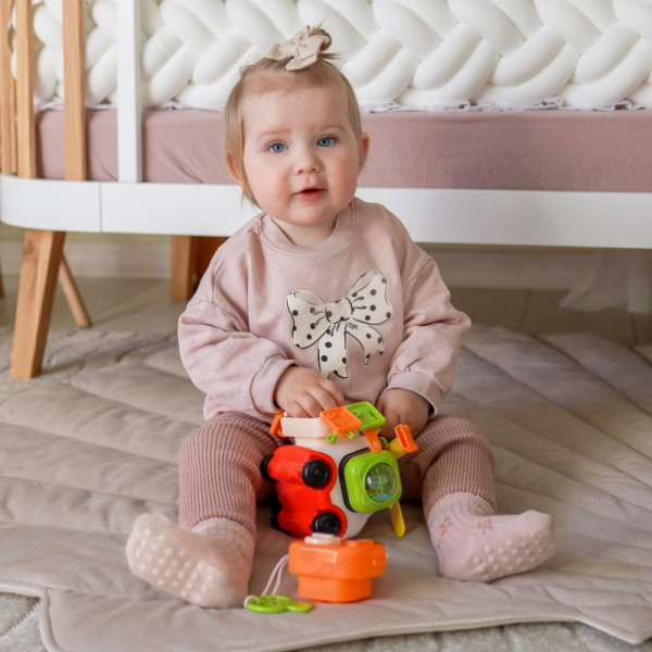 WOOPIE BABY Montessori Manipulacyjny Zestaw Konstrukcyjny Samochód Kotek 1