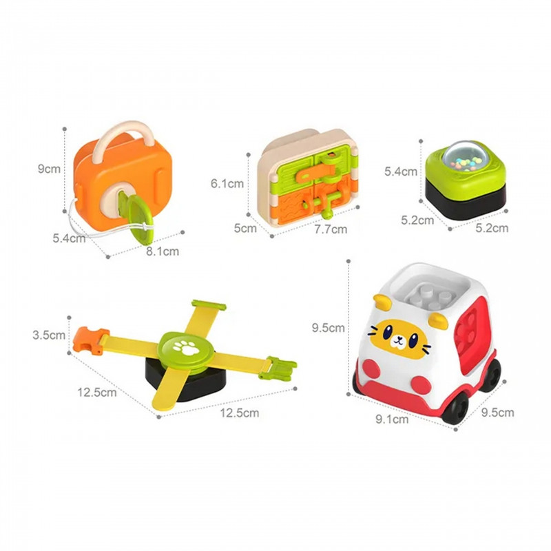 WOOPIE BABY Montessori Manipulative Construction Kit Car Kitten 1