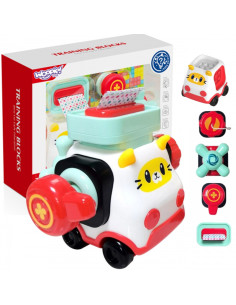 WOOPIE BABY Montessori Manipulacyjny Zestaw Konstrukcyjny Samochód Kotek 2