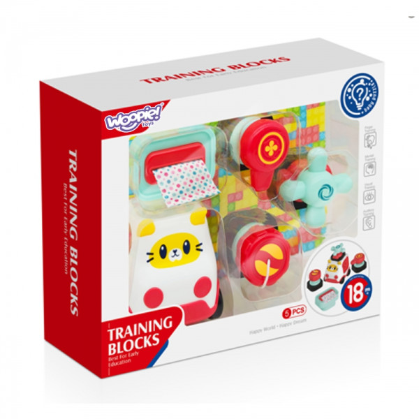 WOOPIE BABY Montessori manipuliacinis konstruktorius Automobilis Kačiukas 2