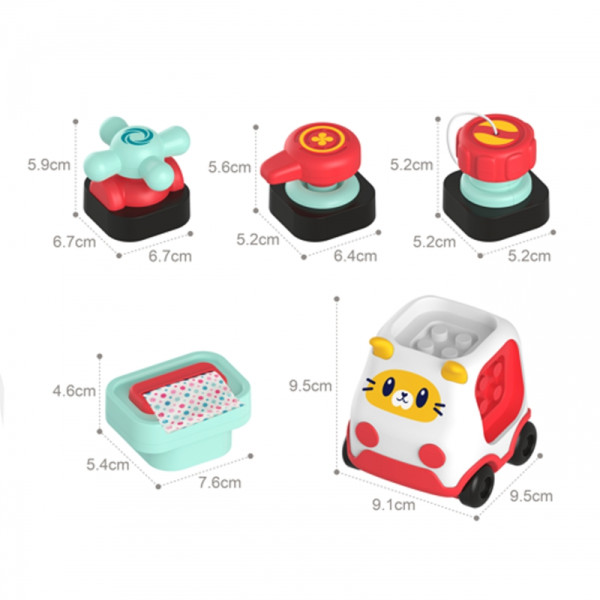 WOOPIE BABY Montessori Manipulative Construction Kit Car Kitten 2