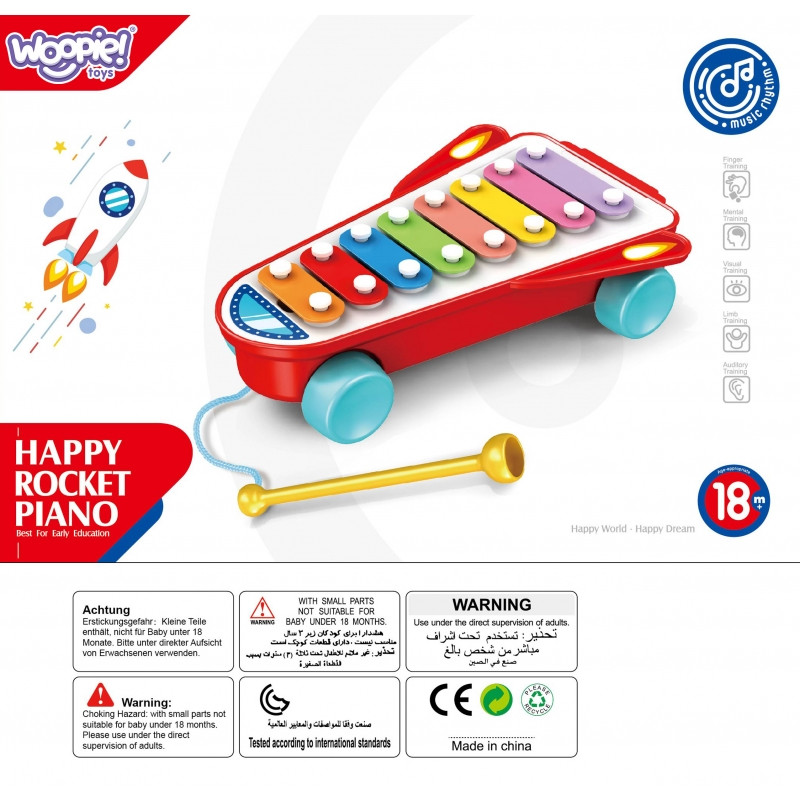 WOOPIE BABY cimbolai Space Rocket Red 18m+