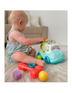 WOOPIE BABY Интерактивный музыкальный Монтессори автомобиль-сортер синий 2