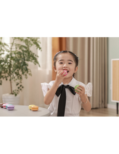 VIGA Wooden Cookies Colorful Cookies Macaroon Set 8 pcs