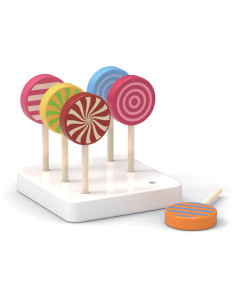 VIGA Wooden Colorful Lollipops Set of 6