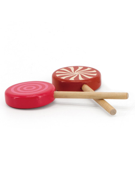 VIGA Wooden Colorful Lollipops Set of 6