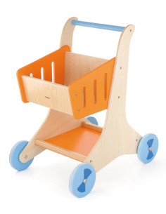 VIGA Wooden Shopping Cart