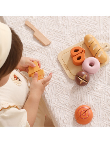VIGA Wooden Breakfast Set – Little Baker