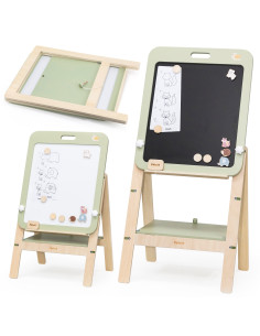 VIGA PolarB Growing Wooden Magnetic Dry-Erase Chalkboard