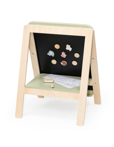 VIGA PolarB Growing Wooden Magnetic Dry-Erase Chalkboard