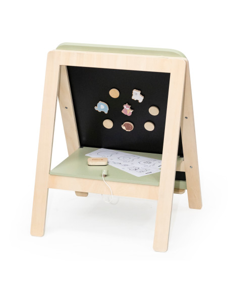 VIGA PolarB Growing Wooden Magnetic Dry-Erase Chalkboard