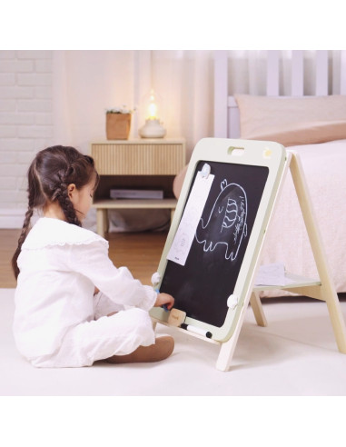 VIGA PolarB Growing Wooden Magnetic Dry-Erase Chalkboard