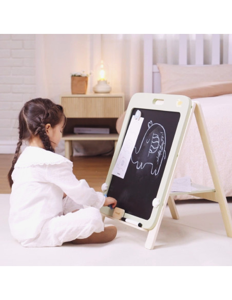 VIGA PolarB Growing Wooden Magnetic Dry-Erase Chalkboard