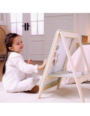 VIGA PolarB Growing Wooden Magnetic Dry-Erase Chalkboard