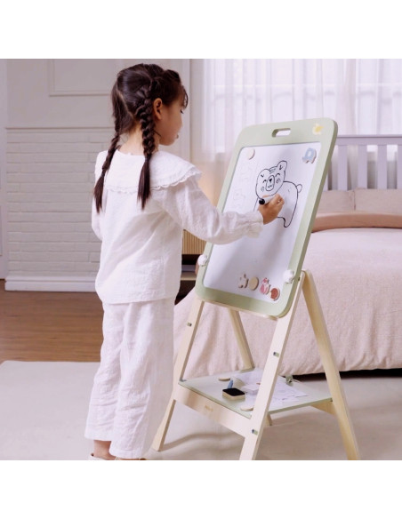 VIGA PolarB Growing Wooden Magnetic Dry-Erase Chalkboard