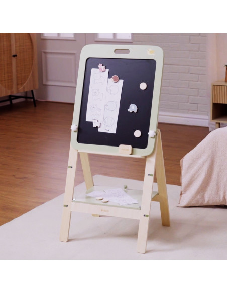 VIGA PolarB Growing Wooden Magnetic Dry-Erase Chalkboard