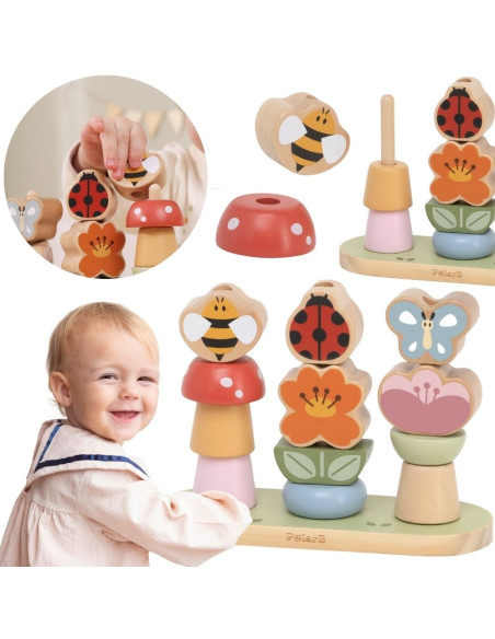 VIGA Wooden Sorter Puzzle Garden 12m+