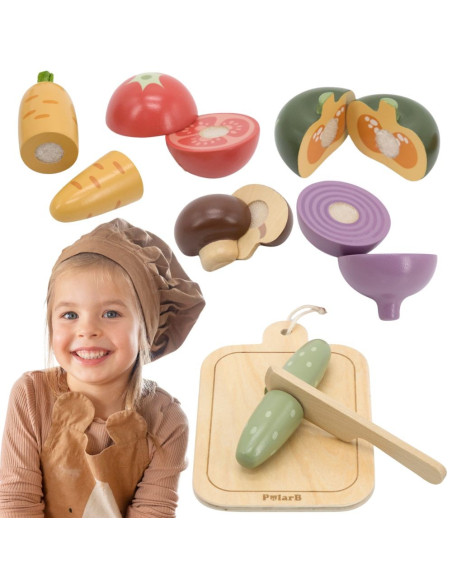 VIGA Wooden Chopping Board Set – Vegetables