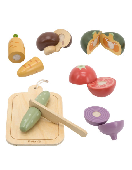VIGA Wooden Chopping Board Set – Vegetables
