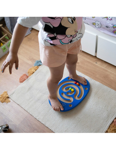 VIGA Sensory Wooden Balance Board with Maze