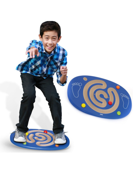 VIGA Sensory Wooden Balance Board with Maze