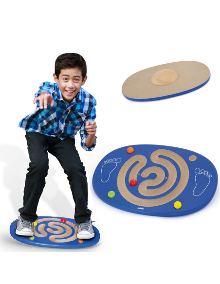 VIGA Sensory Wooden Balance Board with Maze