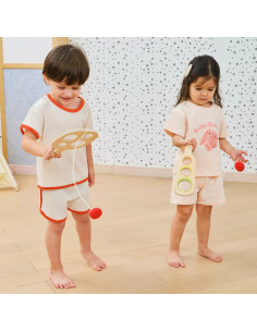 VIGA Wooden Catch the Ball Scoring Paddle Set 2