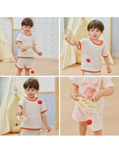 VIGA Wooden Catch the Ball Scoring Paddle Set