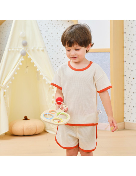 VIGA Wooden Catch the Ball Scoring Paddle Set