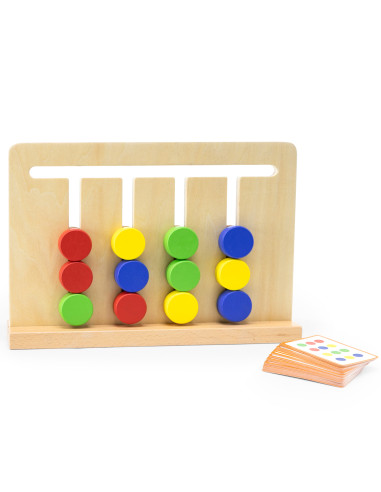 VIGA Montessori Color and Shape Puzzle Game