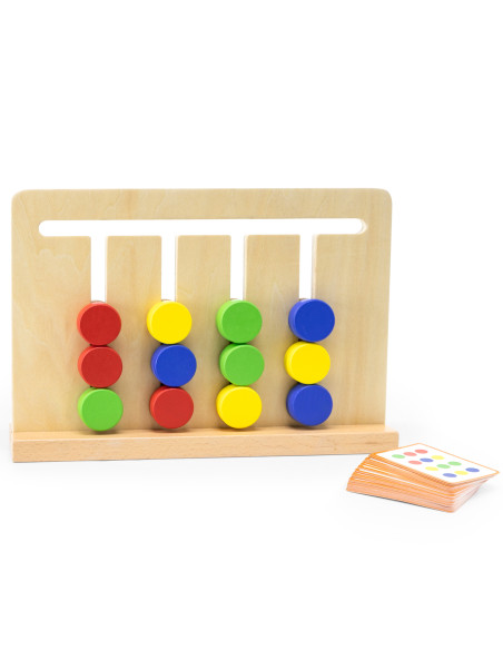 VIGA Montessori Color and Shape Puzzle Game