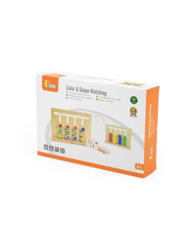 VIGA Montessori Color and Shape Puzzle Game