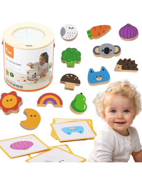 VIGA Wooden Blind Game Pattern Drawing