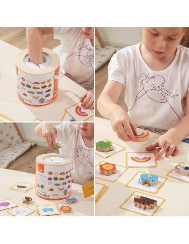 VIGA Wooden Blind Game Pattern Drawing