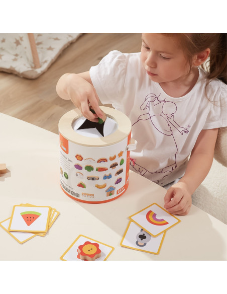 VIGA Wooden Blind Game Pattern Drawing