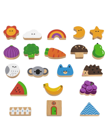 VIGA Wooden Blind Game Pattern Drawing