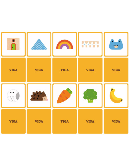 VIGA Wooden Blind Game Pattern Drawing