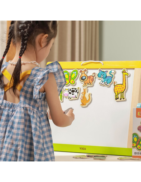 VIGA Wooden Magnets Animals set of 20 pieces