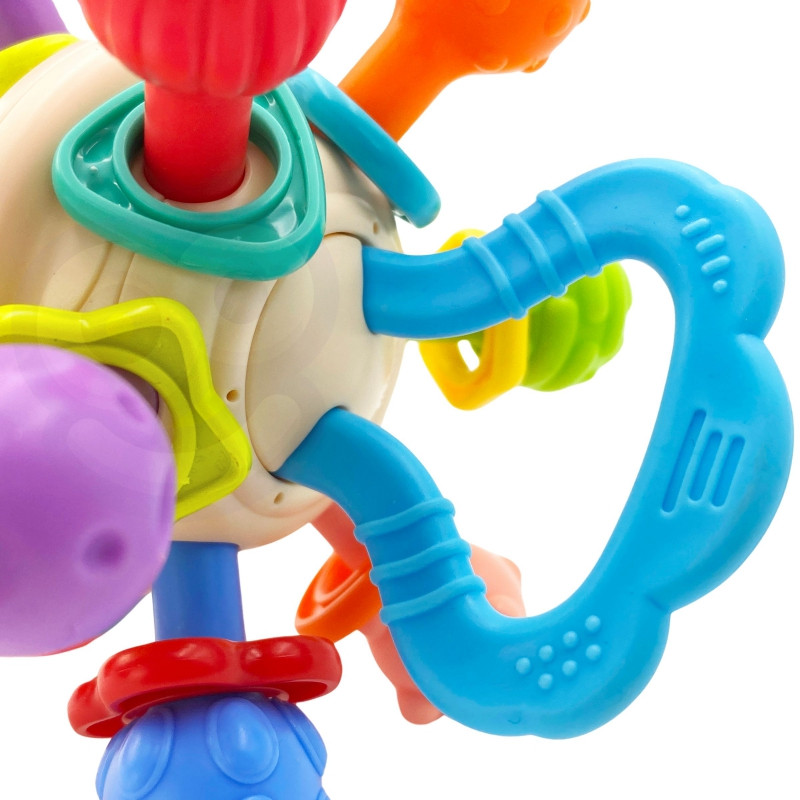 WOOPIE BABY Soft Rattle 2-in-1 Teether Sensory Toy for Babies 0m+