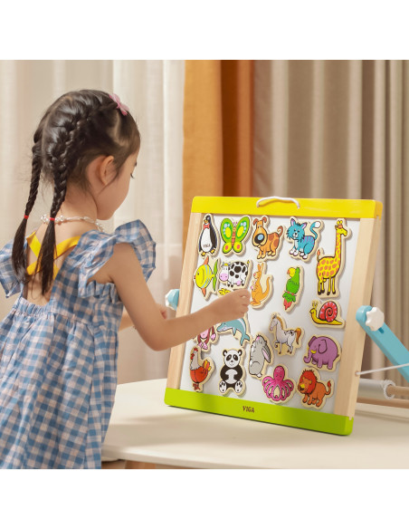 VIGA Wooden Magnets Animals set of 20 pieces