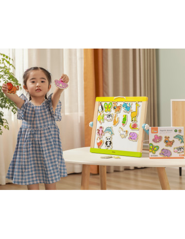 VIGA Wooden Magnets Animals set of 20 pieces