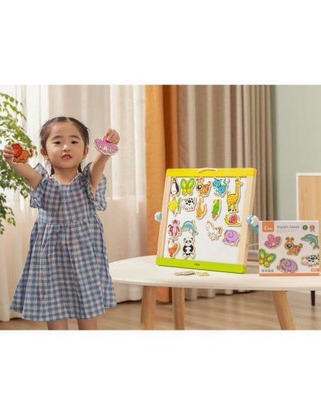 VIGA Wooden Magnets Animals set of 20 pieces