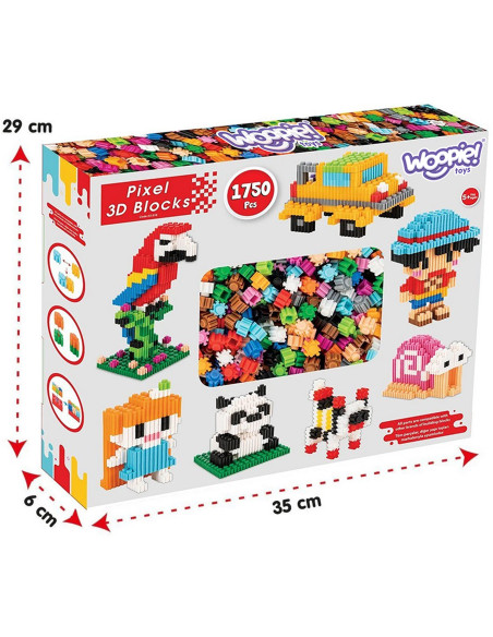 WOOPIE 3D PIXEL Building Blocks 1750 pcs.