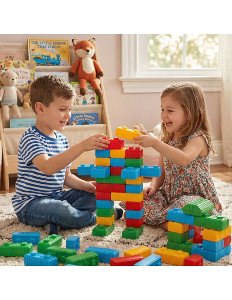 WOOPIE Construction Blocks XXL Set with Car 43 pcs.