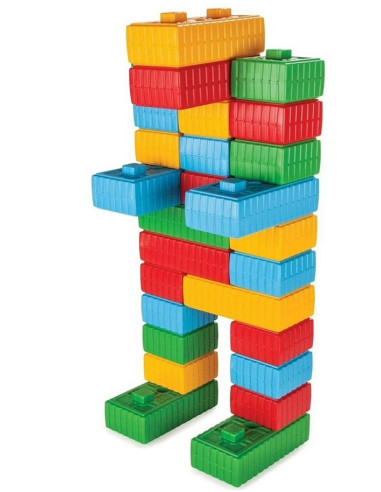 WOOPIE Construction Blocks XXL Set with Car 43 pcs.