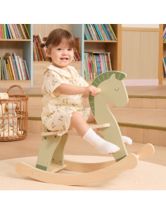VIGA Wooden Rocking Horse 2