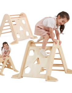 VIGA Wooden Ladder Pikler Climbing Triangle Montessori