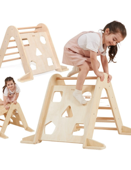 VIGA Wooden Ladder Pikler Climbing Triangle Montessori