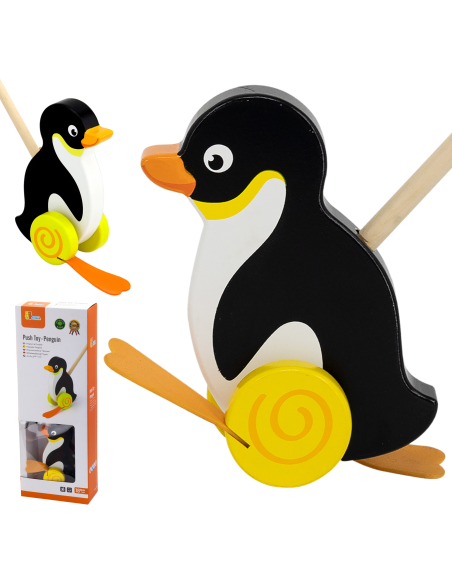 Viga Toys Wooden Penguin Pusher