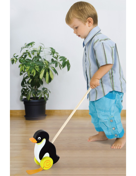 Viga Toys Wooden Penguin Pusher
